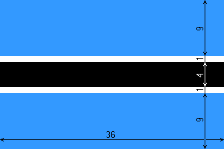 [Botswana flag construction sheet]