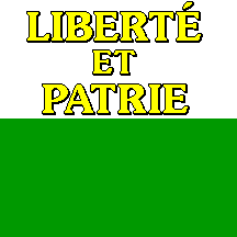 [Shadowed lettering Flag of Vaud]