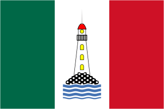 [Ca. 1923 Lighthouse Service flag. By Juan Manuel Gabino Villascán]