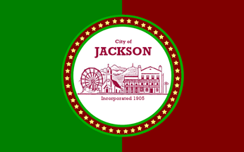 [flag of City of Jackson, California]